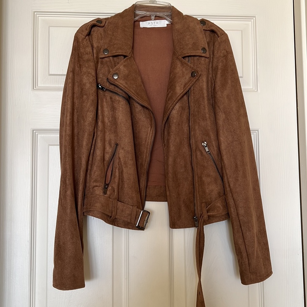 Astr The Label Vegan Suede Moro Jacket